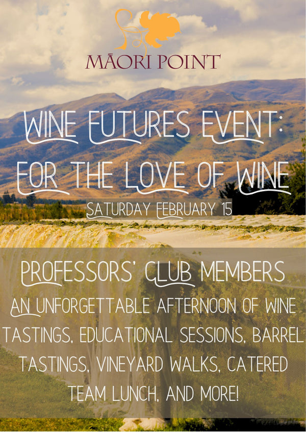 Feb 15 Wine Event: 'For the Love of Wine' Professors' Club Members